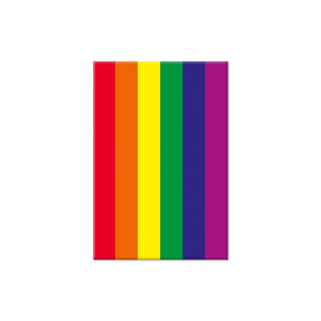Rainbow Pride Flag Fridge Magnet by Dean Morris Cards for sale at Mostyn