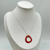 Red Circle Pendant Necklace from Deryn for sale at Mostyn