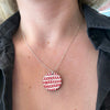 Red Doodle Necklace from Deryn for sale at Mostyn