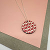 Red Doodle Necklace from Deryn for sale at Mostyn