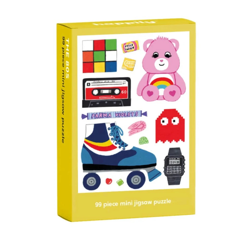 Retro 80's 99 Piece Mini Jigsaw Puzzle from Happily Puzzles for sale at Mostyn
