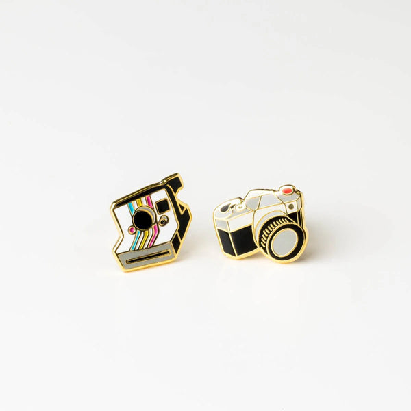 Retro Cameras Stud Earrings from Yellow Owl Workshop for sale at Mostyn