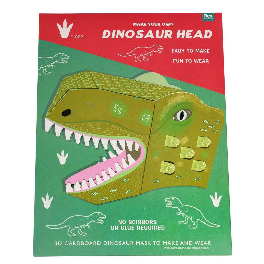 Make your own Dinosaur Head Activity Kit from Rex London for sale at Mostyn