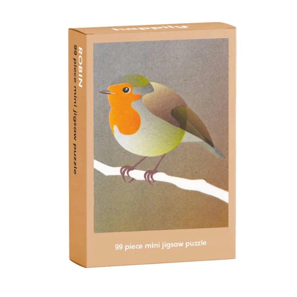 Robin 99 Piece Mini Jigsaw Puzzle from Happily Puzzles for sale at Mostyn