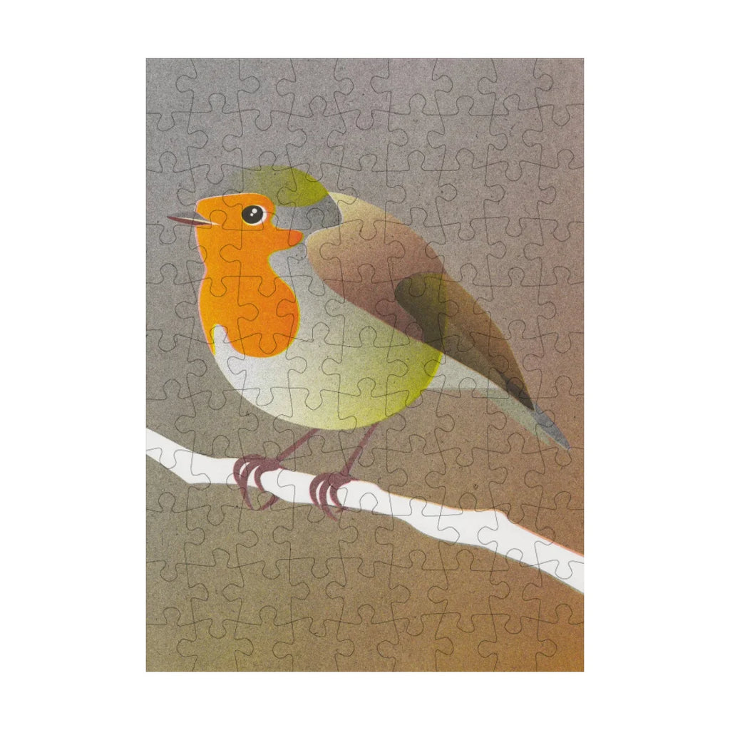 Robin 99 Piece Mini Jigsaw Puzzle from Happily Puzzles for sale at Mostyn