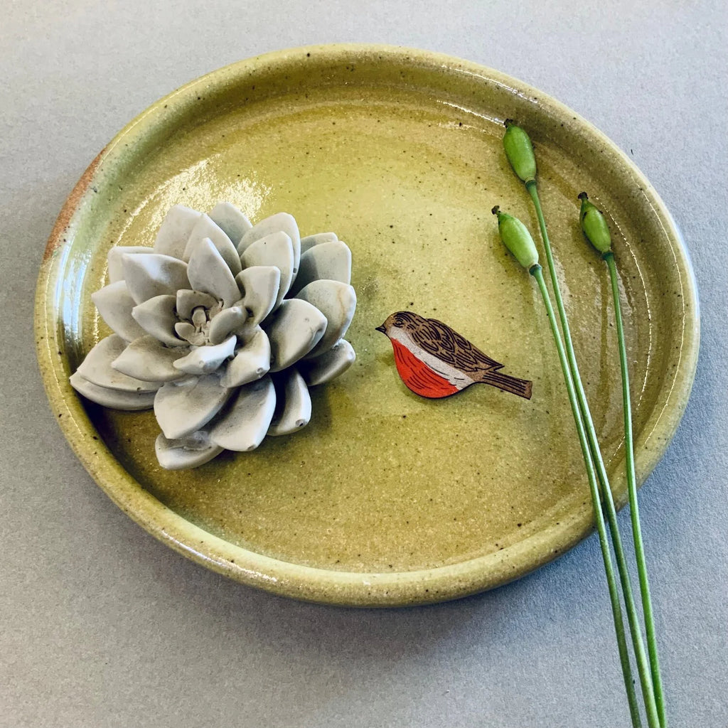 Robin Mini Pin Brooch from Lily Faith for sale at Mostyn