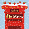 Robins on a Postbox Christmas Card from Claire Giles Cards for sale at Mostyn