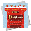 Robins on a Postbox Christmas Card from Claire Giles Cards for sale at Mostyn