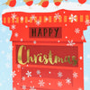 Robins on a Postbox Christmas Card from Claire Giles Cards for sale at Mostyn