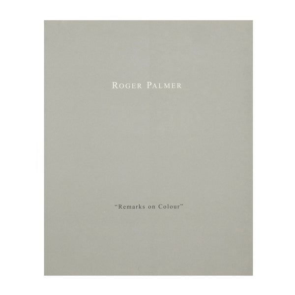 Roger Palmer Remarks on Colour Works from South Africa 1985-1995 Stephen Bann for sale at Mostyn
