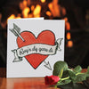 Rwy'n dy Garu Di I Love You Welsh Valentine's Card from The Welsh Gift Shop for sale at Mostyn