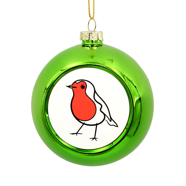 Sale - Metallic Green 'Robin' Bauble from Art Wow for sale at Mostyn