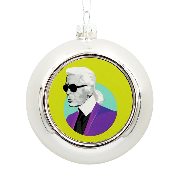 Sale - Metallic Silver 'Karl' Bauble from Art Wow for sale at Mostyn