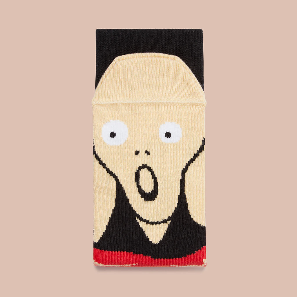 Screamy Ed Artist Socks Adult 5-8 from Chatty Feet for sale at Mostyn