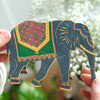 Screen Printed Elephant Greeting Card from East End Press for sale at Mostyn