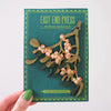 Screen Printed Wooden Mistletoe Christmas Decoration from East End Press for sale at Mostyn