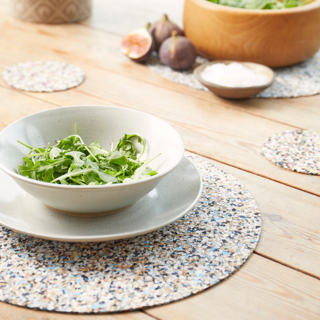 Set of 4 Beach Clean Round Placemats from LIGA for sale at Mosyn 2