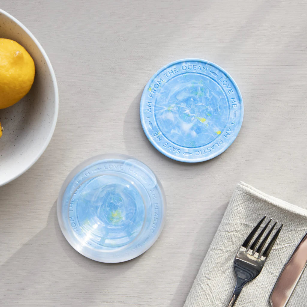 Set of 4 Ocean Recycled Sea Plastic Coasters 3