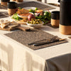 Set of 4 Rectangle Dash Recycled Rubber and Cork Placemats from LIGA for sale at Mostyn 3