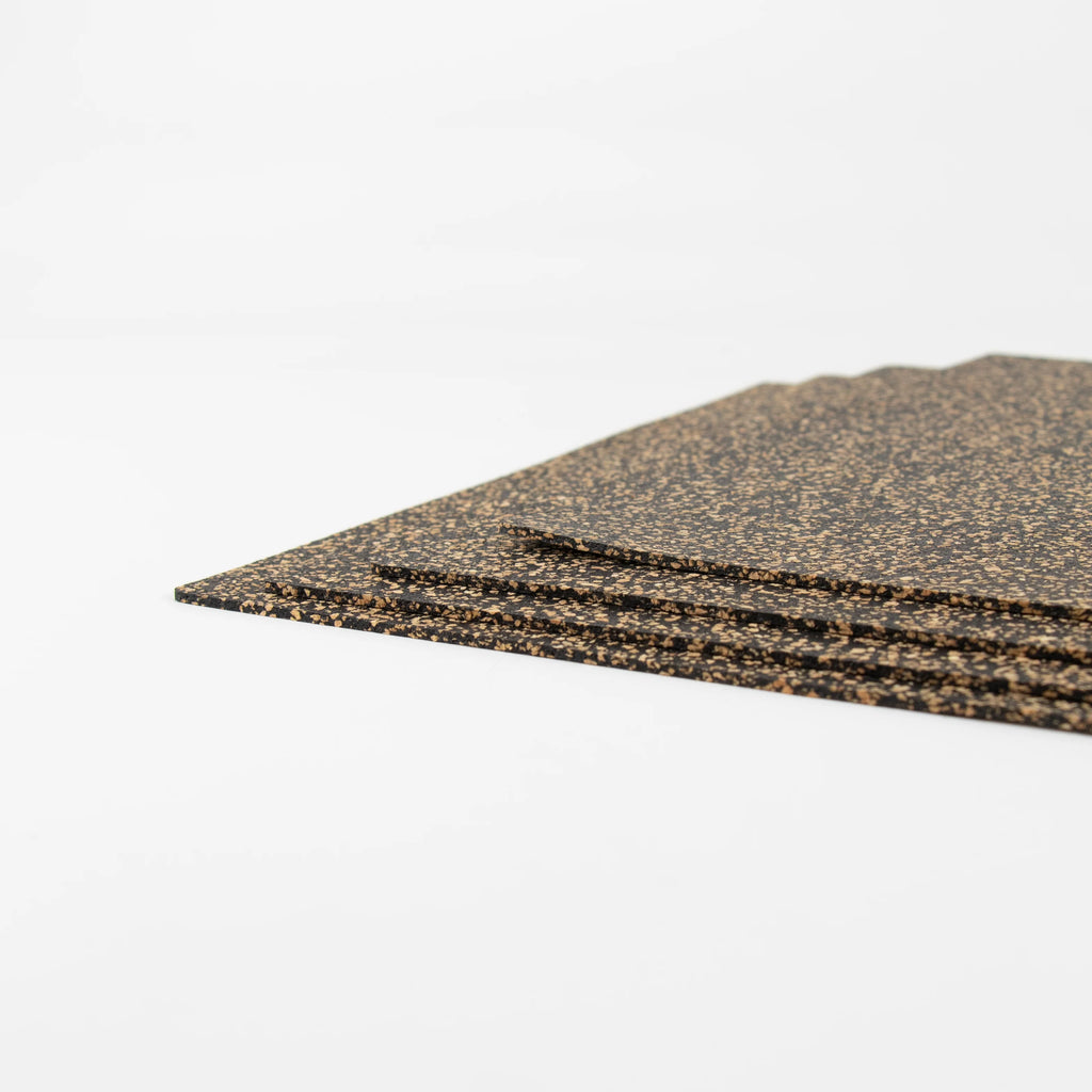 Set of 4 Rectangle Dash Recycled Rubber and Cork Placemats from LIGA for sale at Mostyn 6