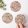 Set of 4 Round Beach Clean Coasters from LIGA for sale at Mostyn