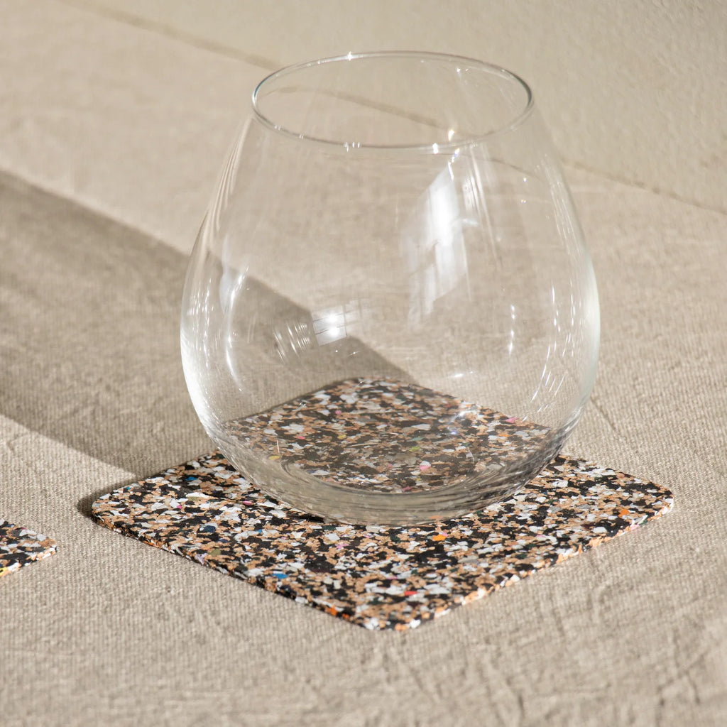 Set of Four Beach Clean Square Coaster Set from LIGA for sale at Mostyn 