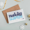 Set of 4 Mini Welsh Language Christmas Cards Nadolig Llawen from Draenog for sale at Mostyn