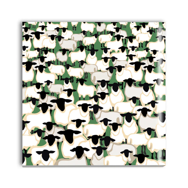Sheep Cork Backed Ceramic Coaster from Max Rocks for sale at Mostyn