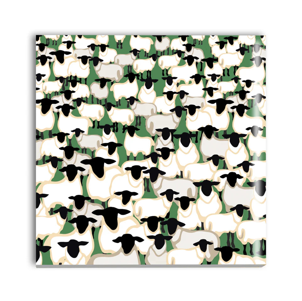 Sheep Cork Backed Ceramic Coaster from Max Rocks for sale at Mostyn