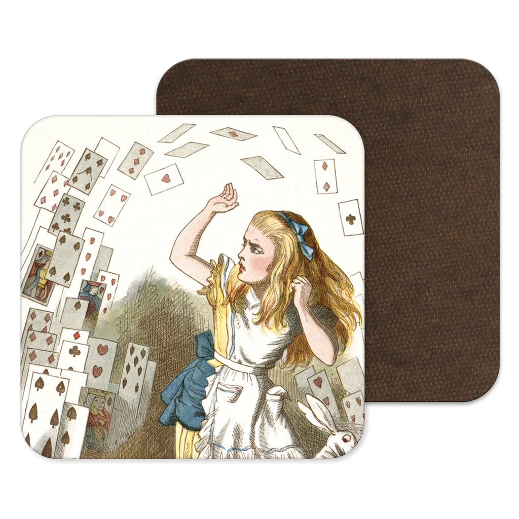 Shower of Cards Alice in Wonderland Coaster from Kitsch Republic for sale at Mostyn