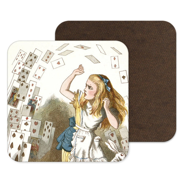 Shower of Cards Alice in Wonderland Coaster from Kitsch Republic for sale at Mostyn