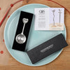 Small Pewter Love Heart Sugar Spoon from Glover and Smith for sale at Mostyn 5