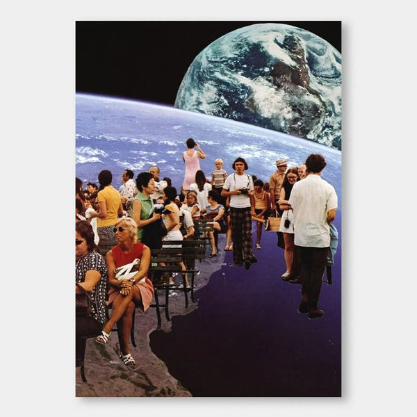 A Space Tourist Unframed A4 Collage Art Print from LocalHotelParking for sale at Mostyn.