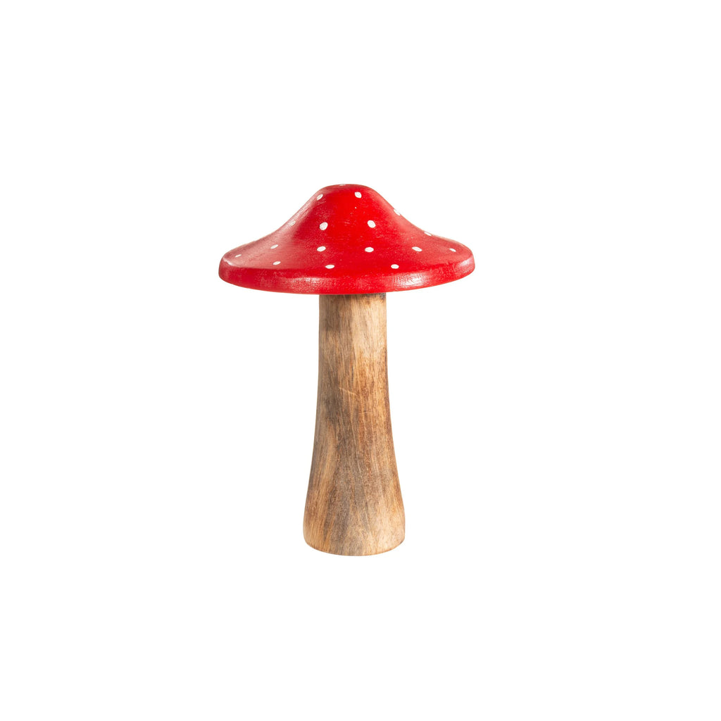 Tall Red Woodland Mushroom Standing Decoration from Sass and Belle for sale at Mostyn