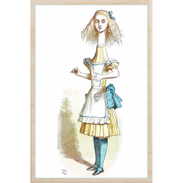 Tall Alice Sustainable Wooden Postcard from The Wooden Postcard Company for sale at Mostyn