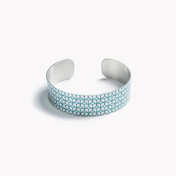 Teal Maggie Aluminium Cuff Bangle from Koa Jewellery for sale at Mostyn