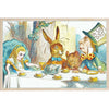 The Mad Hatter Tea Party Sustainable Wooden Postcard from The Wooden Postcard Company for sale at Mostyn