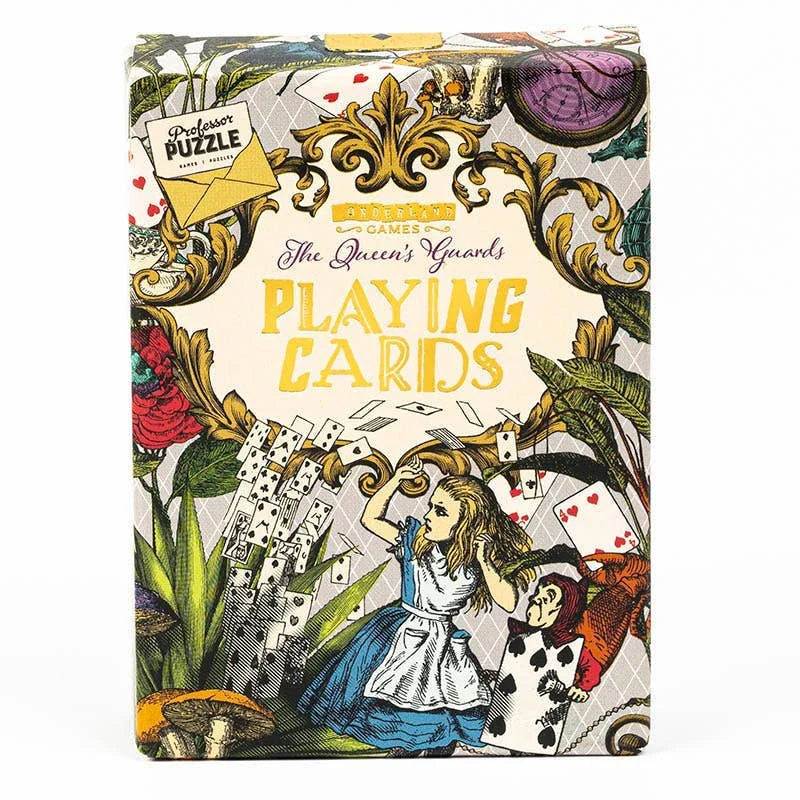 The Queen's Guards Alice in Wonderland Playing Cards from Professor Puzzle for sale at Mostyn