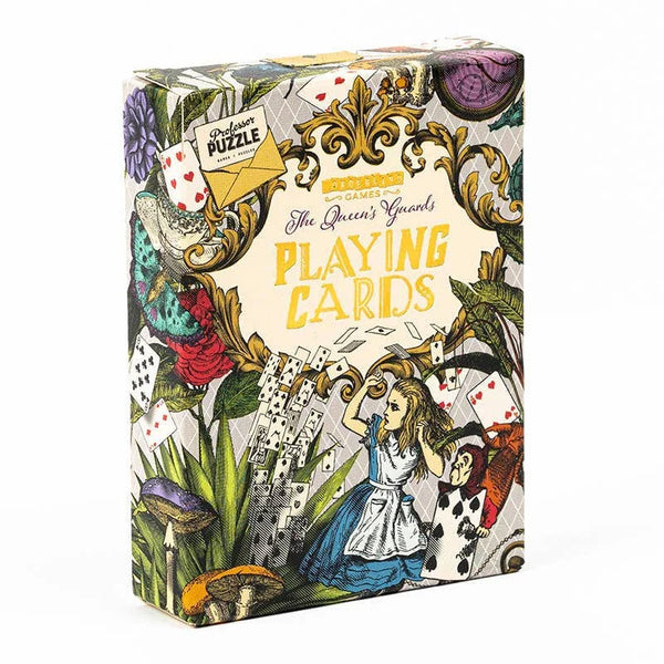 The Queen's Guards Alice in Wonderland Playing Cards from Professor Puzzle for sale at Mostyn