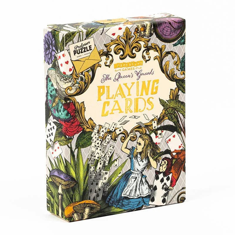The Queen's Guards Alice in Wonderland Playing Cards from Professor Puzzle for sale at Mostyn