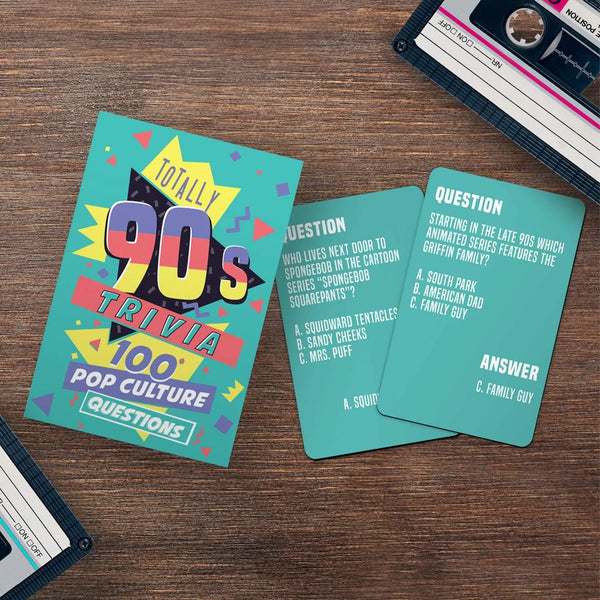 Totally 90's Trivia Card Game from Gift Republic for sale at Mostyn
