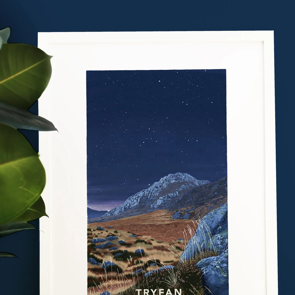 Tryfan Bore o Hydref Welsh Astrometry Art Print by Full Of Stars for sale at Mostyn