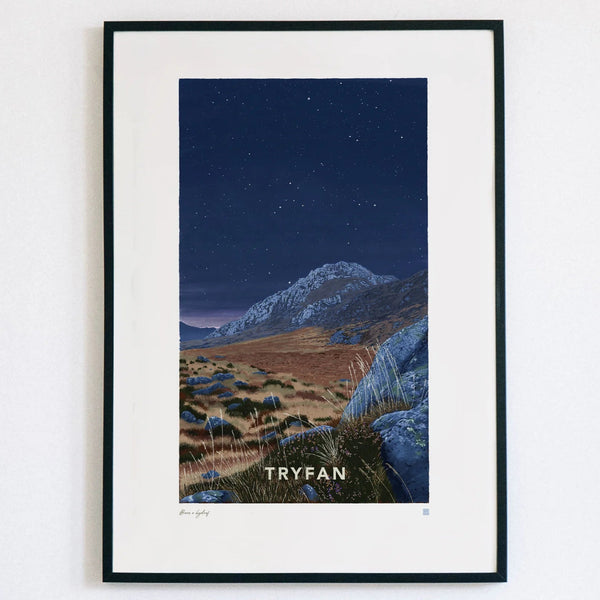 Tryfan Bore o Hydref Welsh Astrometry Art Print by Full Of Stars for sale at Mostyn