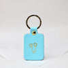 Turquoise Leather Willy Key Fob Keyring by Ark Colour Design for sale at Mostyn