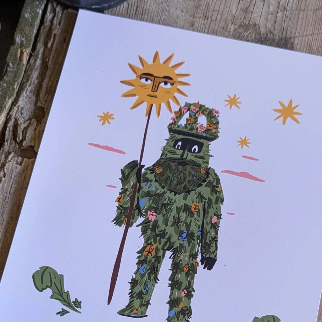 Unframed Green Man Art Print by Dick Vincent for sale at Mostyn