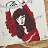Unframed Kate Bush Wuthering Heights Art Print by Dick Vincent for sale at Mostyn