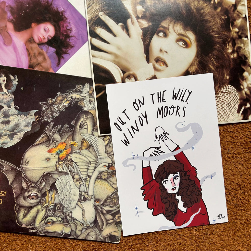 Unframed Kate Bush Wuthering Heights Art Print by Dick Vincent for sale at Mostyn