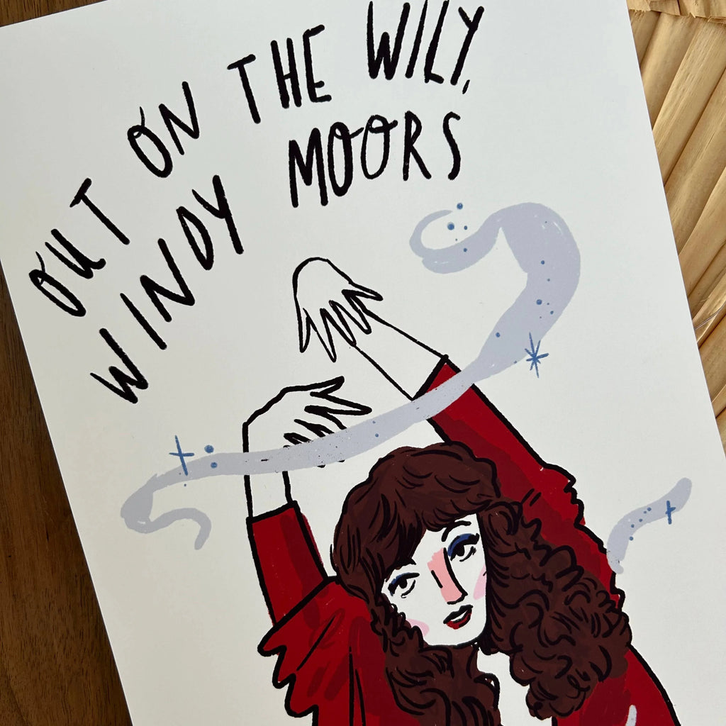 Unframed Kate Bush Wuthering Heights Art Print by Dick Vincent for sale at Mostyn