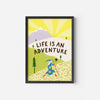 Unframed Life Is An Adventure Wizard Art Print by Little Black Cat Illustrated Goods for sale at Mostyn