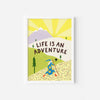 Unframed Life Is An Adventure Wizard Art Print by Little Black Cat Illustrated Goods for sale at Mostyn